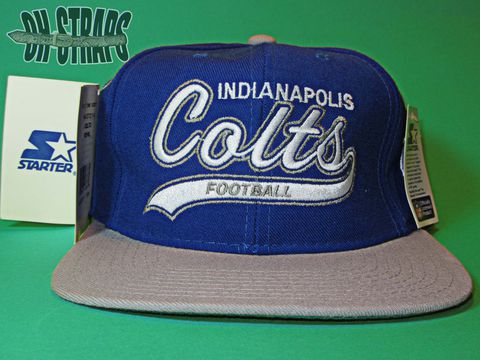 NWT,Indianapolis,Colts,Starter,Script,Vintage,Snapback,Hat