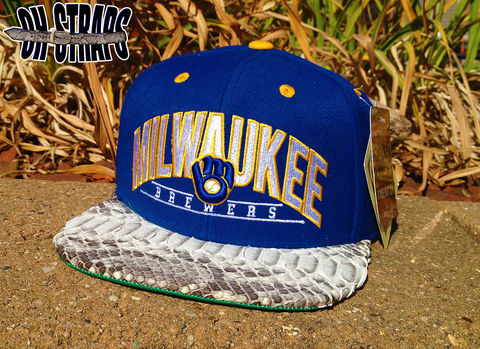 Milwaukee,Brewers,Snakeskin,Strapback,Hat