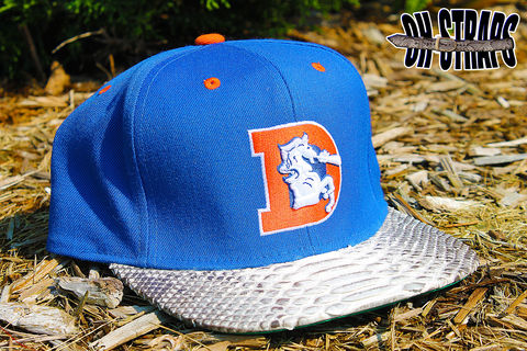 Denver,Broncos,M&N,Snakeskin,Strapback,Hat