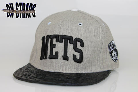 Brooklyn,NETS,Snakeskin,Strapback,Hat,*As,seen,on,Jay-Z*