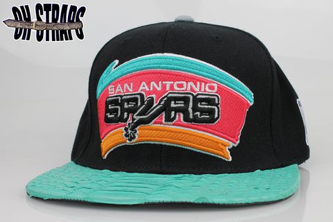 San,Antonio,Spurs,Snakeskin,Strapback,Hat