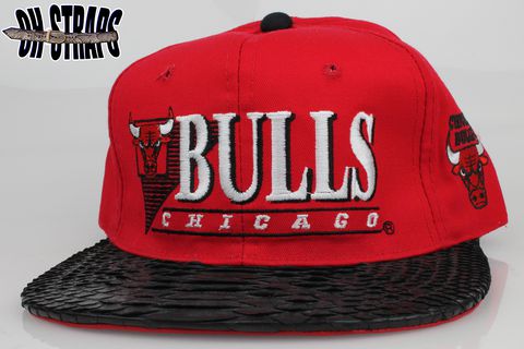 VINTAGE,Chicago,Bulls,Youngan,Snakeskin,Strapback,Hat,*1,of,1*