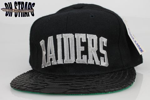 VINTAGE,Raiders,Starter,Arc,Snakeskin,Strapback,Hat,*1,of,1*