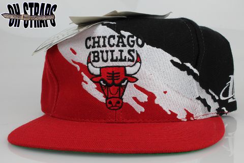 Vintage,Chicago,Bulls,Splash,Snapback,Hat