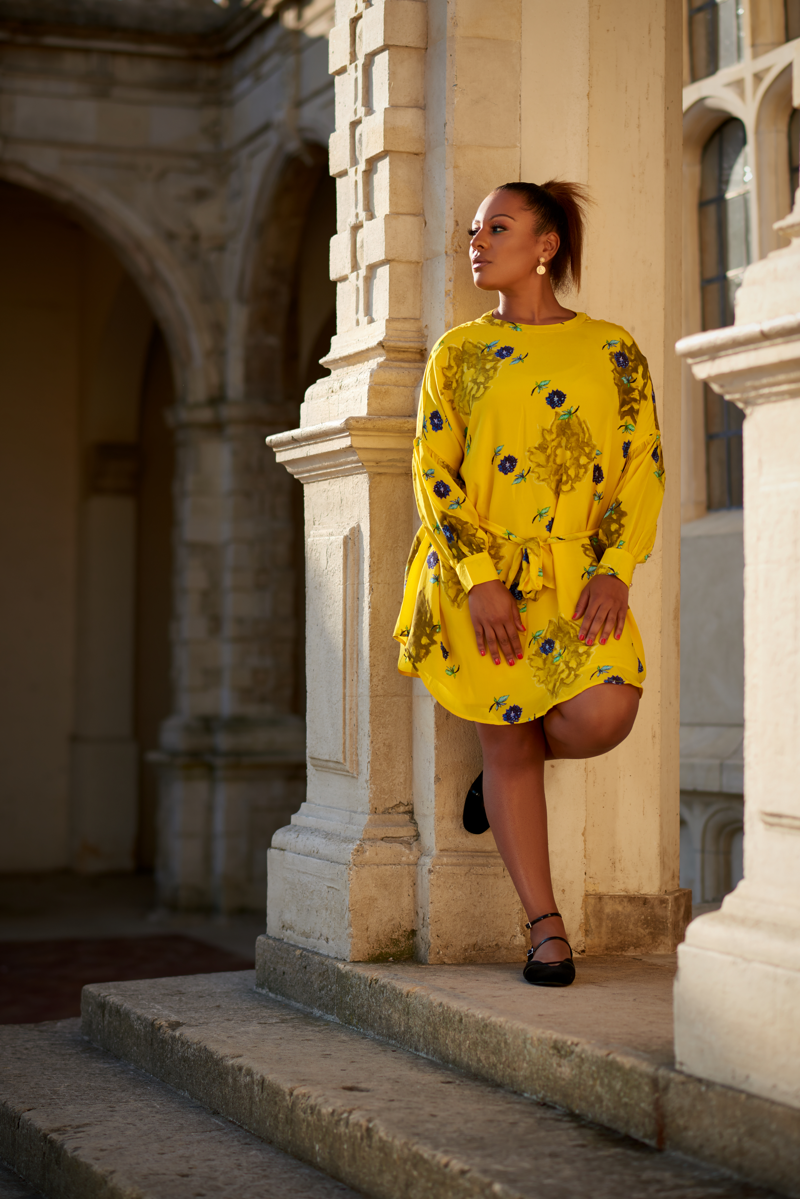 Moon Flower Shift Dress