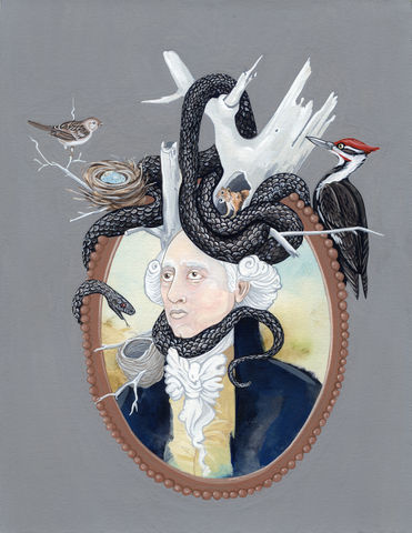 Serpent,by,Justin,Richel,-,6.5,x,8.5,archival,fine,art,print,fine art, print, limited edition, painting, justin richel