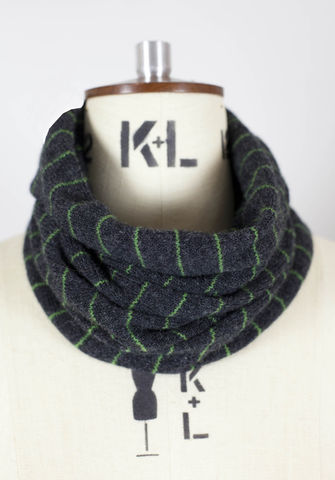 Striped,charcoal,grey,tubescarf.,100%,Scottish,Lambswool.,Two,colourways.,Knitwear, scarf, scarves, Made in Britain, 100% Lambswool