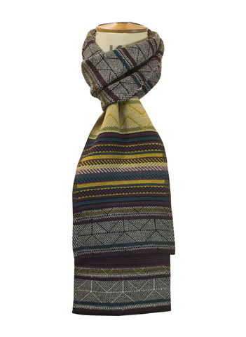 Finegauge,merino,scarf,with,Fairisle,pattern, scarves, machine knitted, stylish, gift