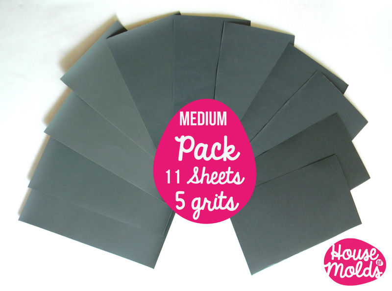 Perfect Resin Sand Papers Kit ,Medium size Kit to sand your resin Make