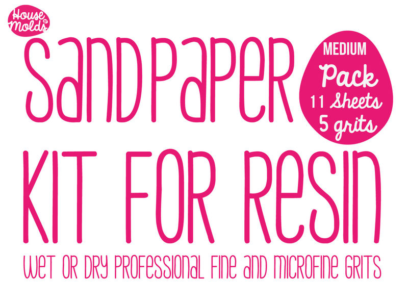 Perfect Resin Sand Papers Kit ,Medium size Kit to sand your resin Make