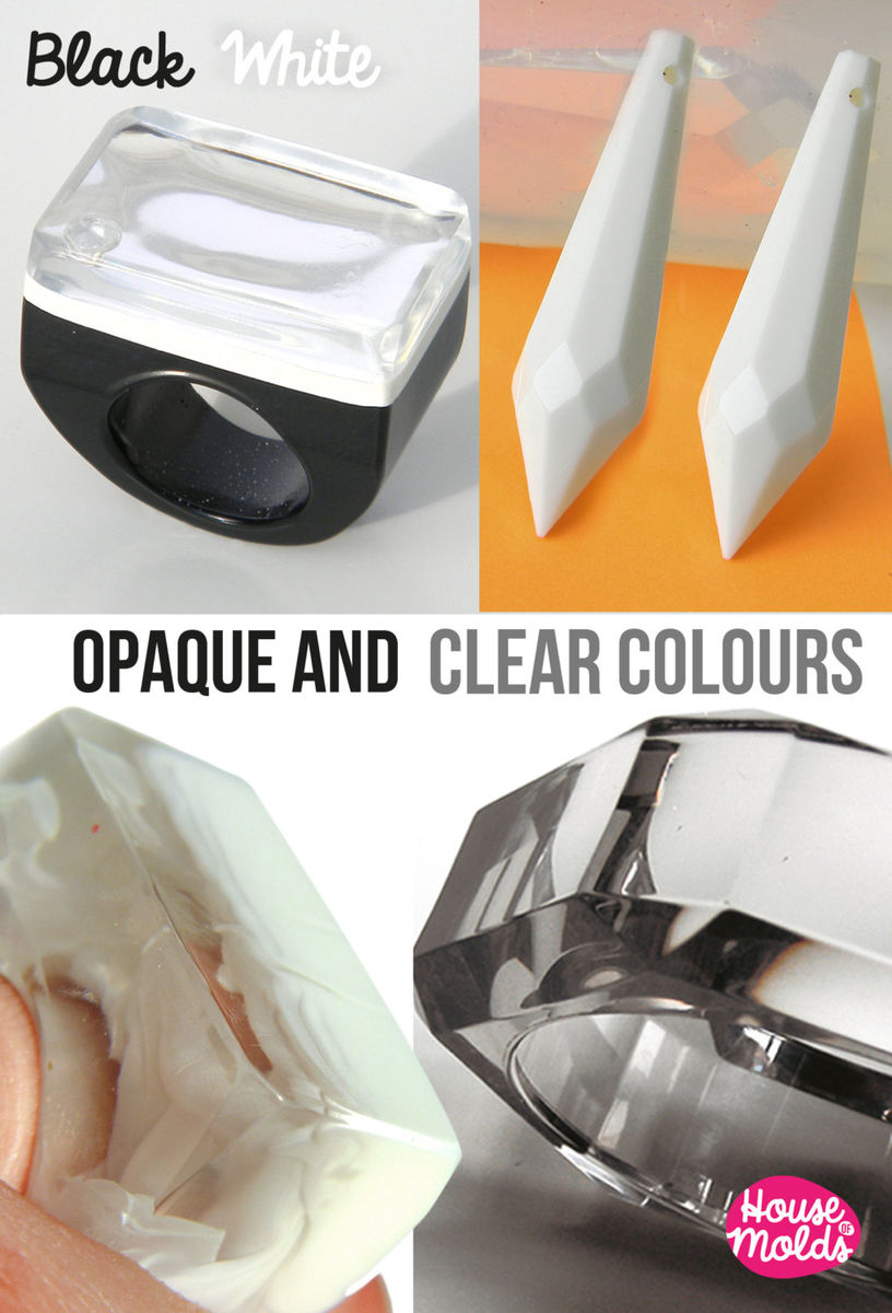 Solid and Clear Professional Resin Colour Kit of 5 make Opaque and