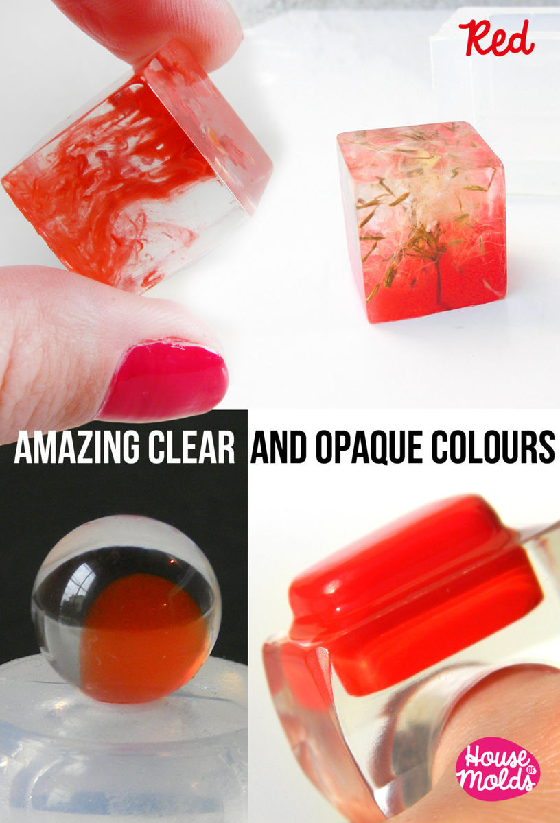 Solid and Clear Professional Resin Colour Kit of 5 make Opaque and