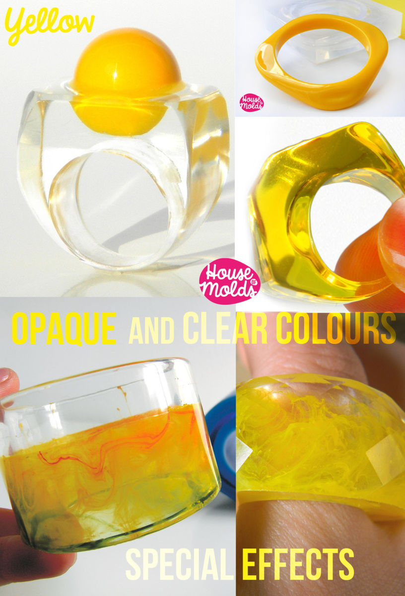 Solid and Clear Professional Resin Colour Kit of 5 make Opaque and