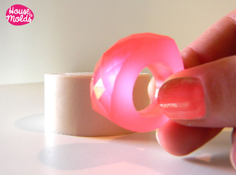 Wow Multifaceted Bold Ring Mold,silicone mold to make resin rings,easy