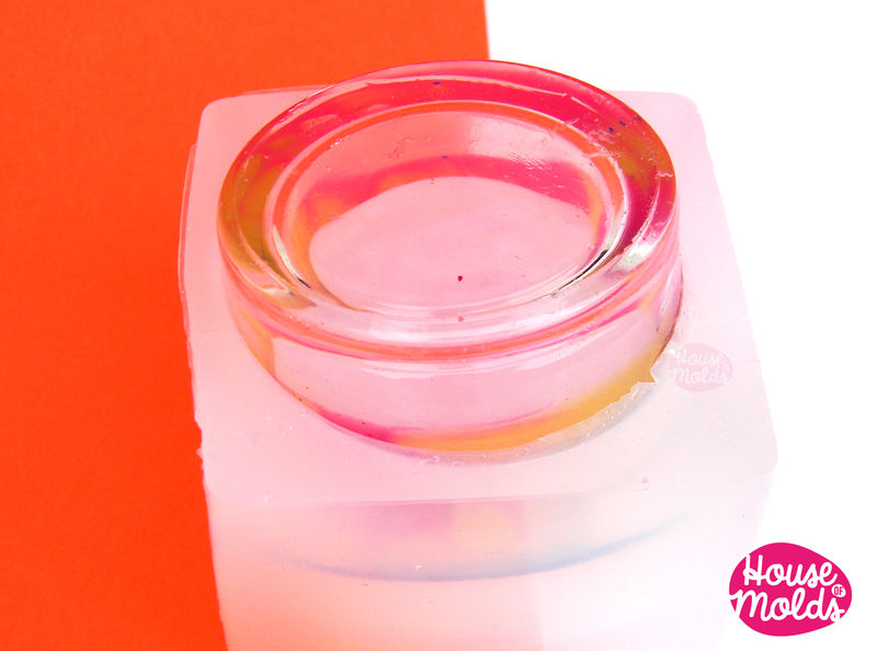 Tea Light Candle holder Clear Mold candle holder or tiny pot for