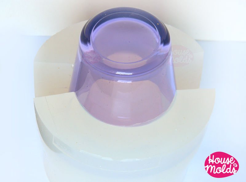 Conical Vase or Candle holder Clear Mold Vase for plants mold64 mm