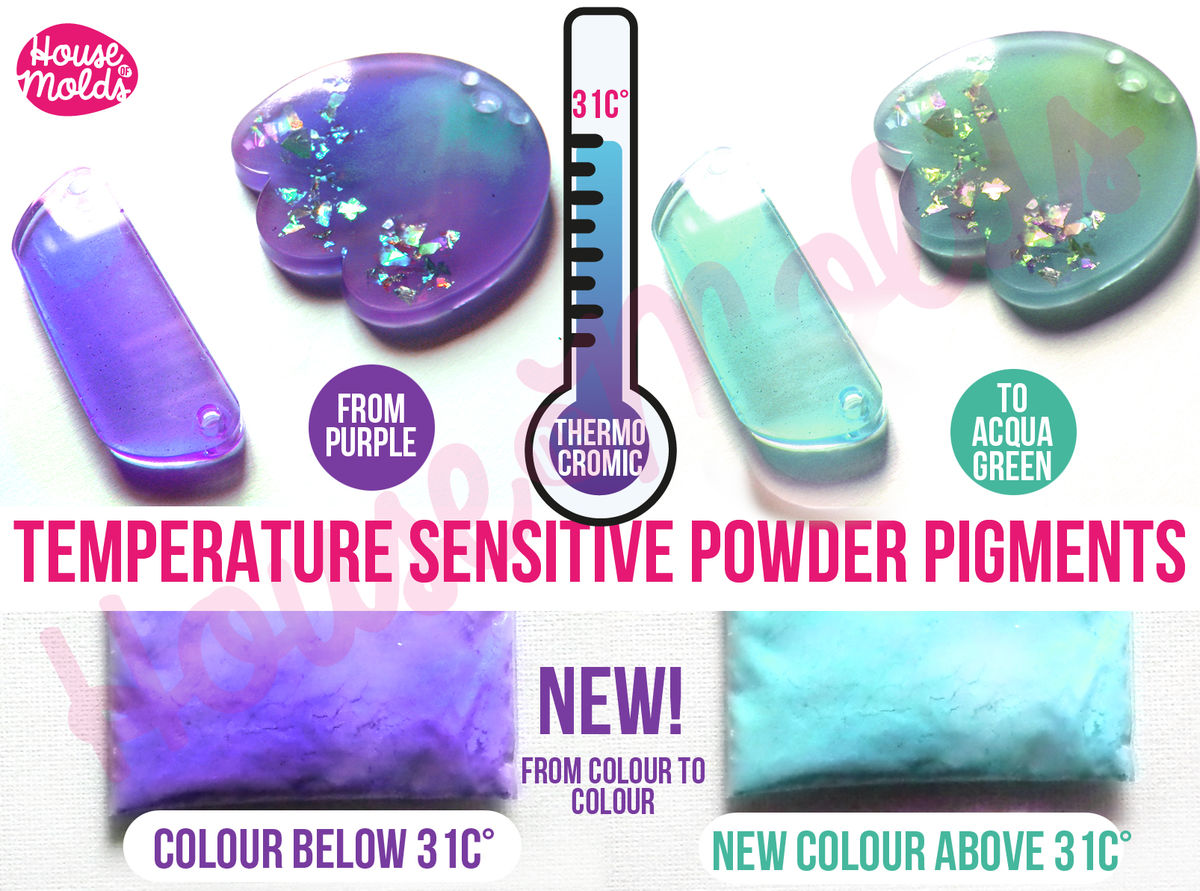 2 Colours Temperature Sensitive Special Powder Pigments Colour 1 At 