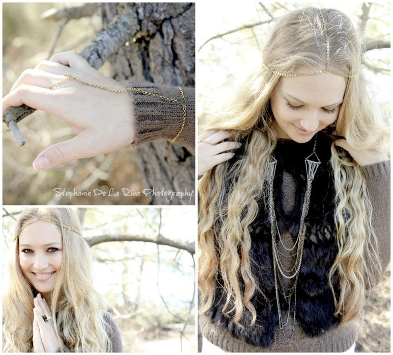 CHAIN HEADPIECE head chain headdress chain headpiece LovMely