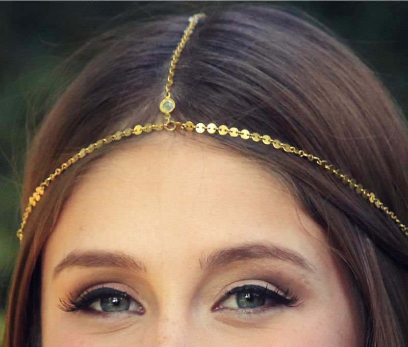 CHAIN HEADPIECE head chain headdress chain headpiece LovMely