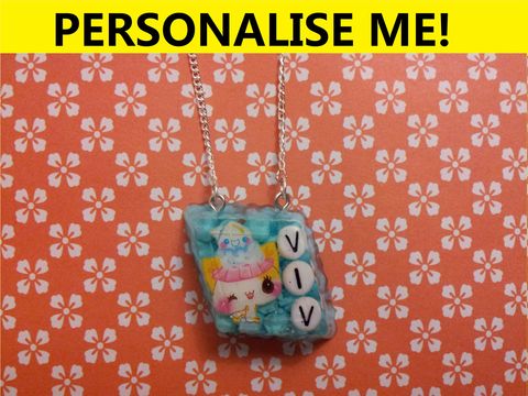Personalised,Askew,Chocolate,Diamond,Necklace,personalised jewellery, kawaii jewellery, customised jewellery, personalised necklace, heart necklace, double whammy necklace, harajuku boutique necklace, harajuku boutique, name necklace, design your own jewellery
