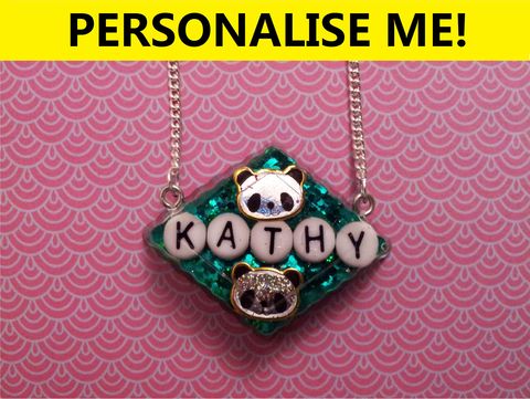 Personalised,Chocolate,Diamond,Necklace,personalised jewellery, kawaii jewellery, customised jewellery, personalised necklace, heart necklace, double whammy necklace, harajuku boutique necklace, harajuku boutique, name necklace, design your own jewellery
