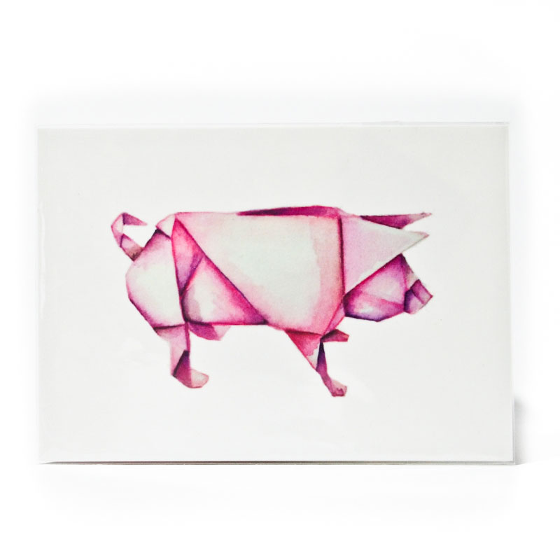 Postcard Pig