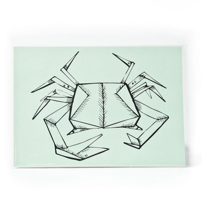 Postcard crab