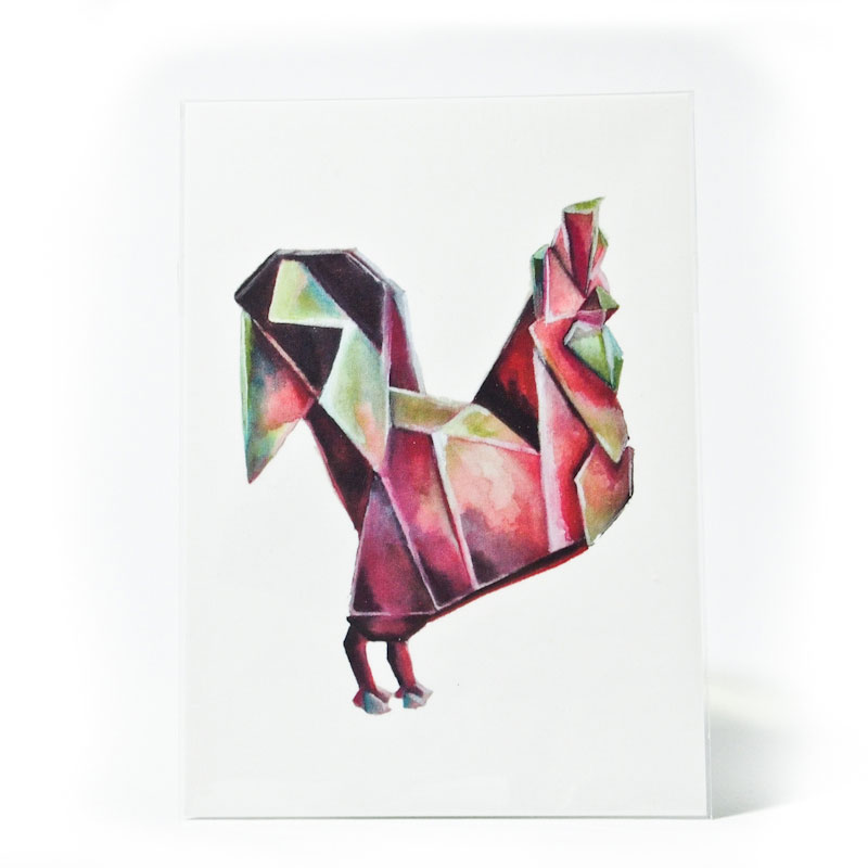 Postcard Rooster