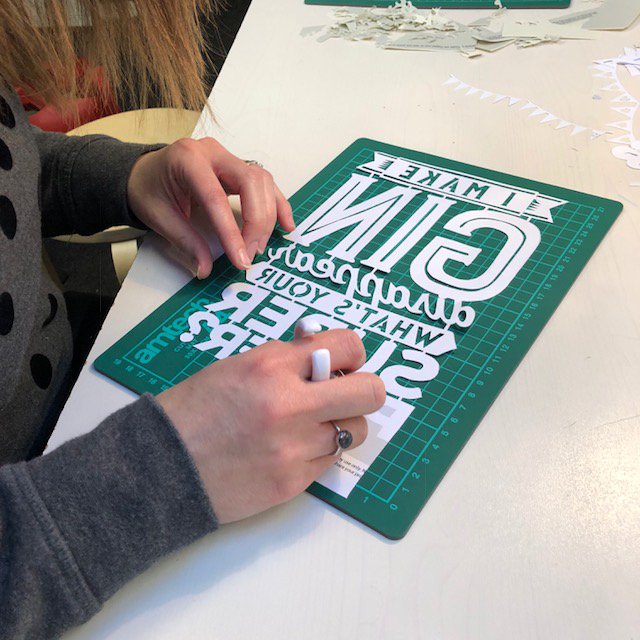 papercutting workshop cutting gin papercut