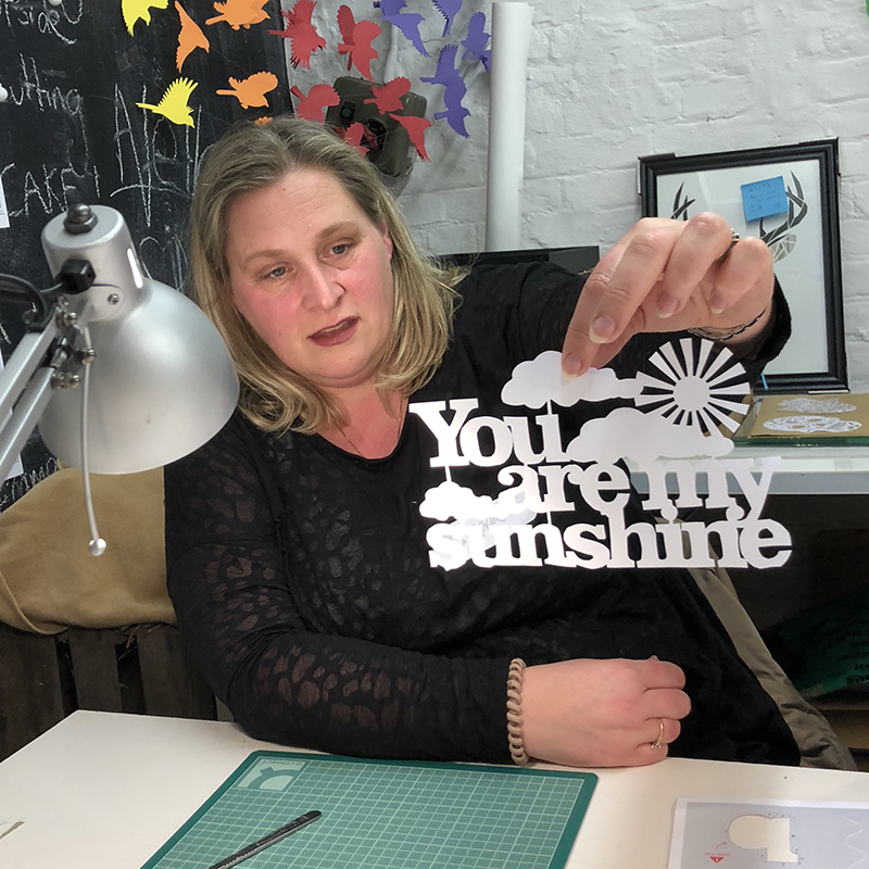 phillipa cutting you are my sunshine from paper
