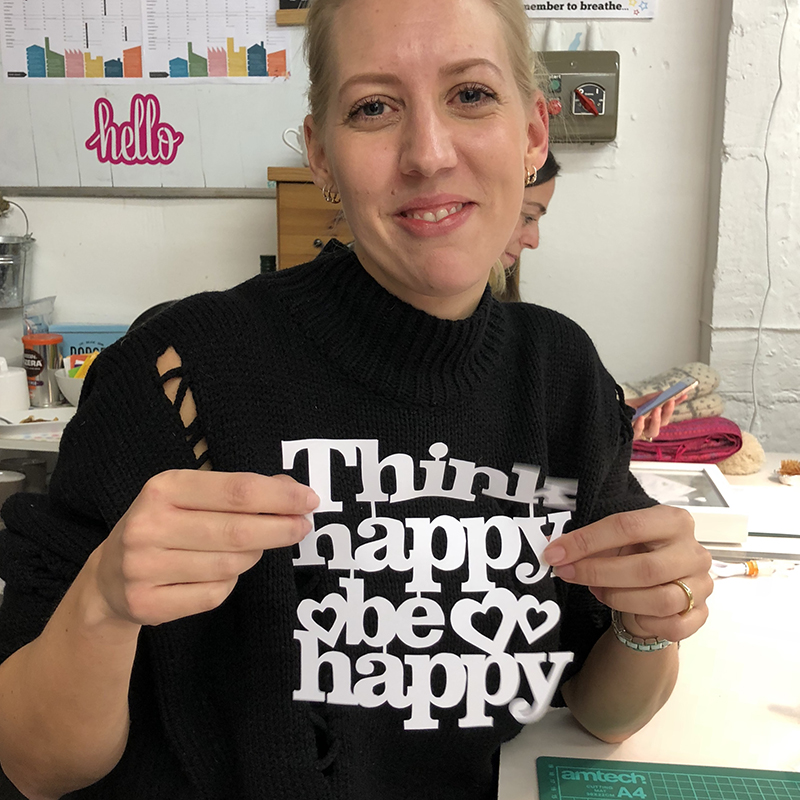 papercutting workshop half way through