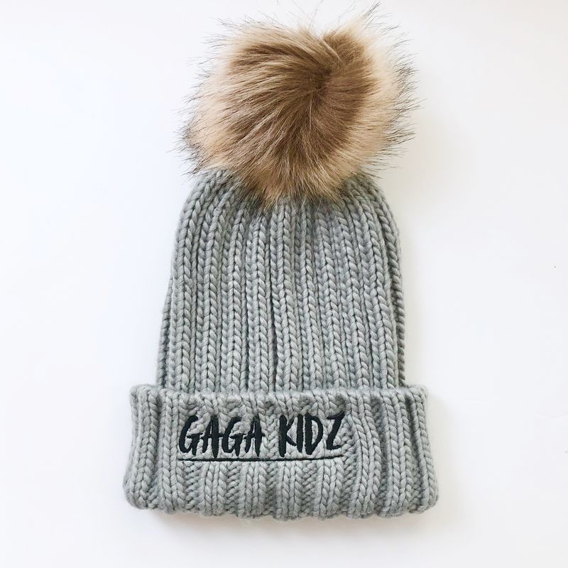 Chunky Knit Autumn/Winter Bobble Hats Gaga Kidz