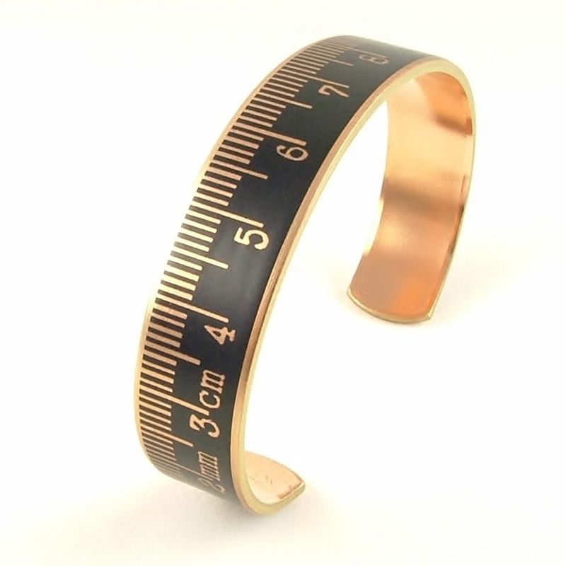 Tape Measure Ruler Skinny Cuff Jezebel Charms
