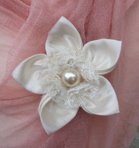 'Antoinette',Silk,Brooch,brooch,silk,wedding,hemp,ethical brooch,wedding accessory