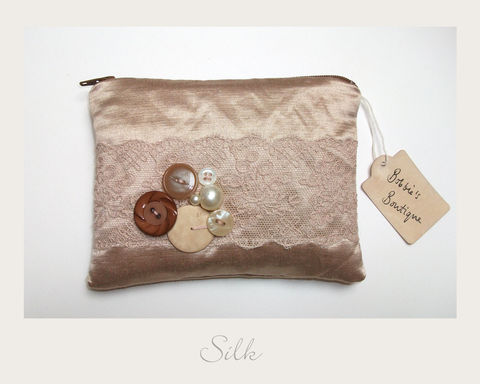 Gold,Purse,hemp silk, ethical purse,vintage purse,handmade in Britain, eco xmas gifts