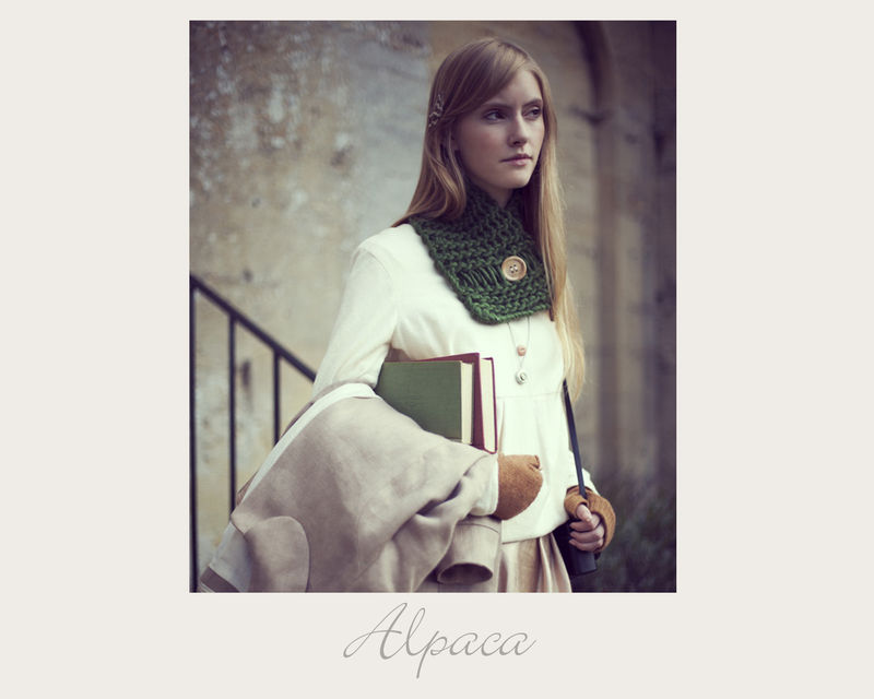 Holly Green Alpaca Scarf - product image  