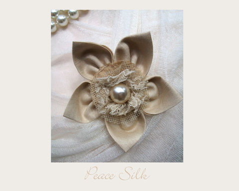 Peace,Silk,Brooch,brooch,silk,wedding,peace silk,ethical brooch,wedding accessory,eco