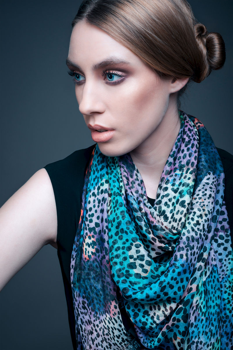 Rainbow Leopard Scarf Amy Sia