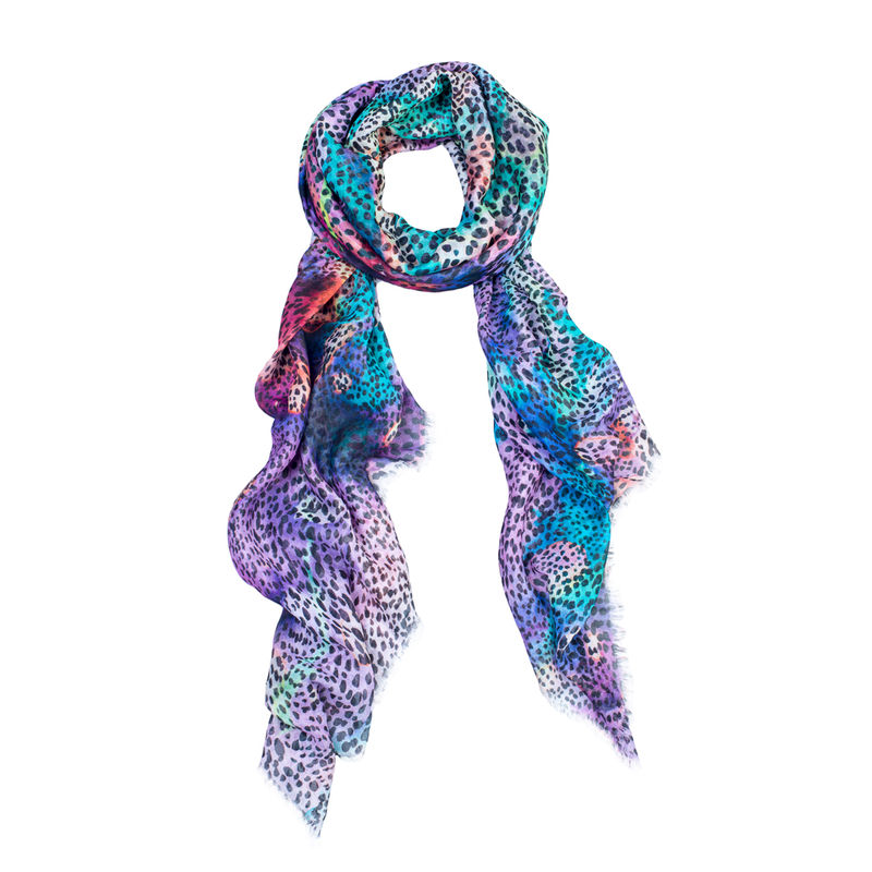 Rainbow Leopard Scarf Amy Sia