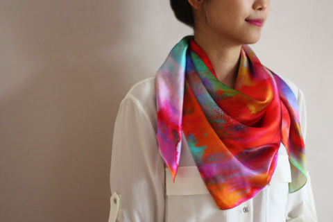 SOLD,OUT,Dreaming,Silk,Scarf,silk scarf, silk, silk scarves, digitally printed scarf, digital print scarf, abstract print scarf, satin scarf, 100% silk scarf, silk satin scarf, abstract silk scarf, digitally printed silk