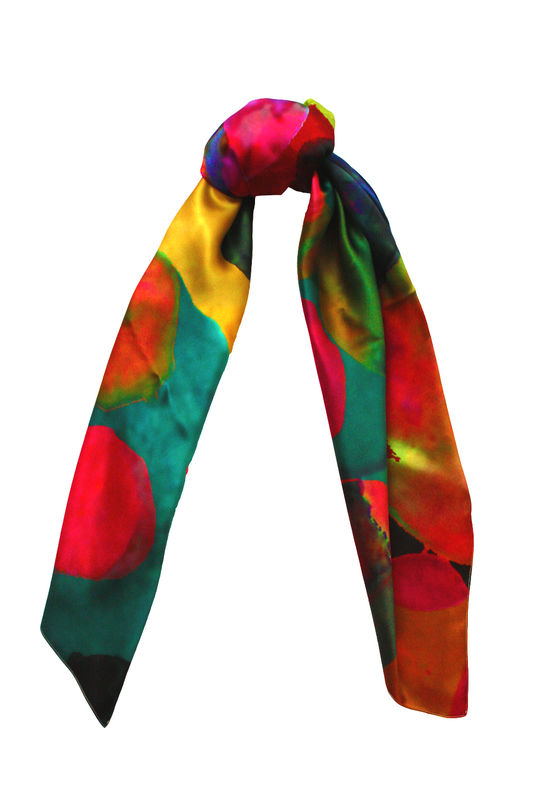 SOLD OUT Rainbow Spot Silk Scarf - product images  of 