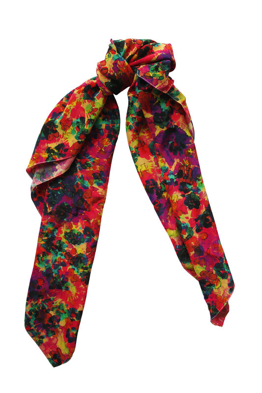 Floral Explosion Silk Scarf - product images  of 