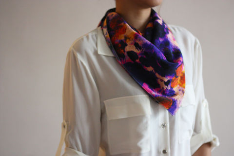 SOLD,OUT,Wild,Soul,Silk,Scarf,digitally printed digital print scarves silk scarf luxury designer abstract printed crepe de chine 100% silk blurred