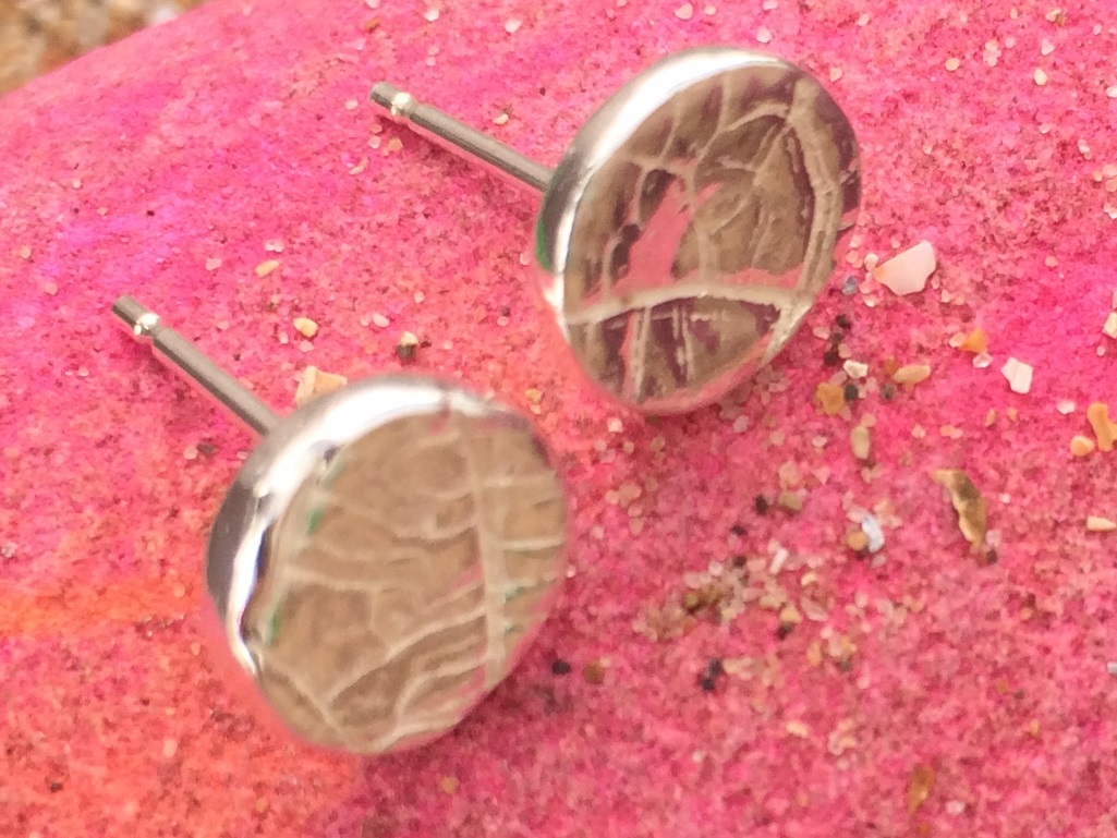 Silverbean Silver leaf earrings