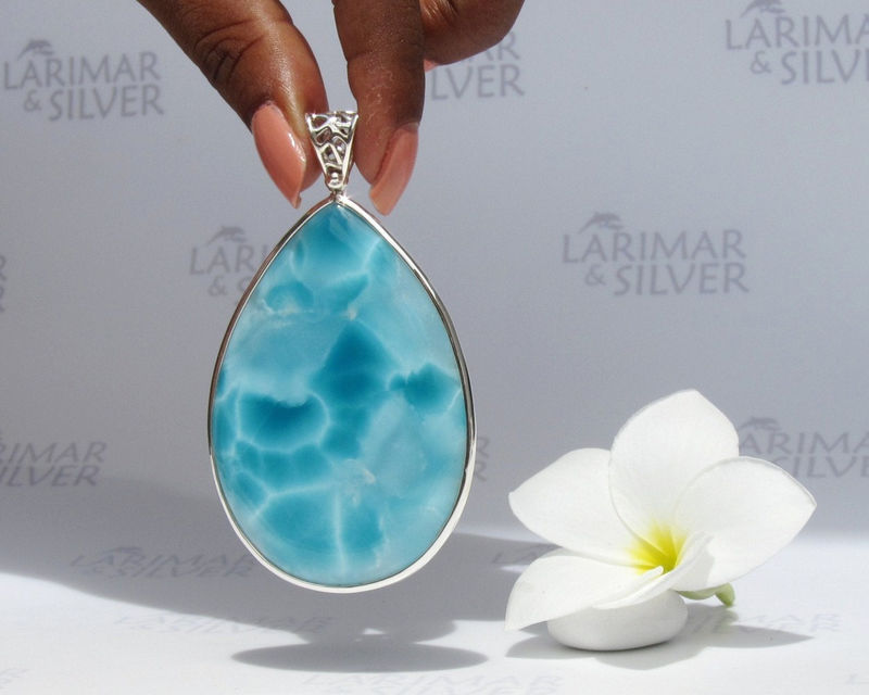 Sold Out Aaa Larimar Pendant The Great Caribbean Big Turquoise Drop