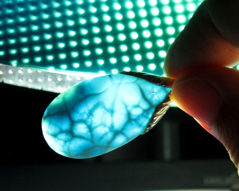 SOLD OUT Larimarandsilver pendant Secret of the Gods aqua Larimar