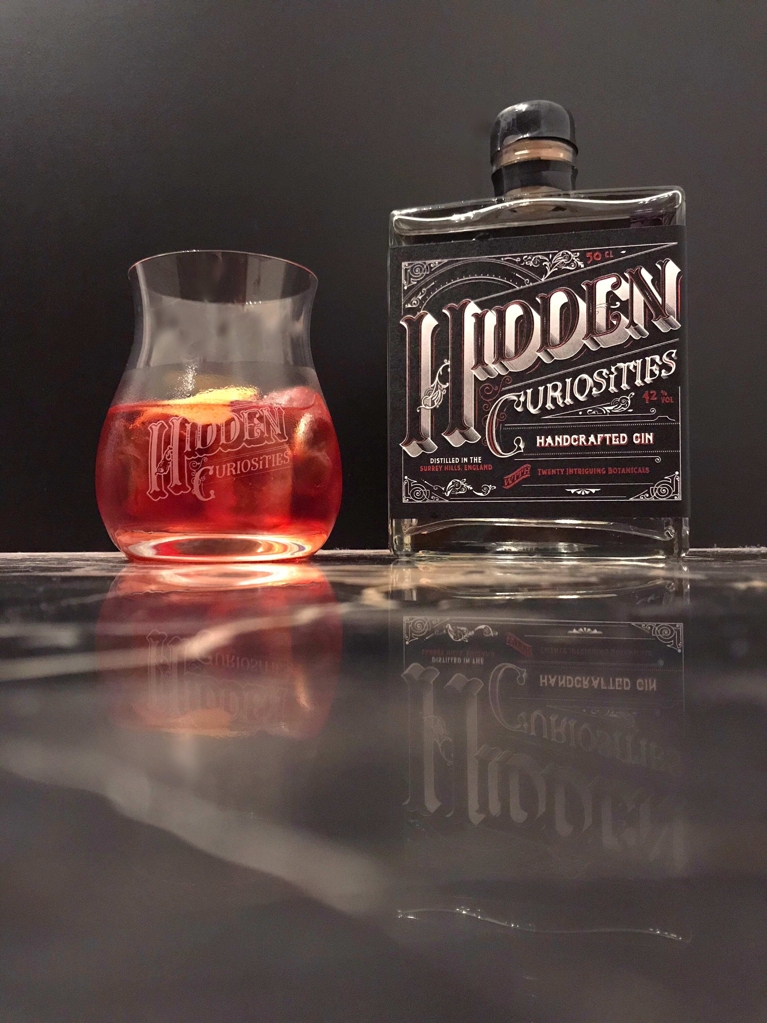 Hidden Curiosities Gin Glass Negroni