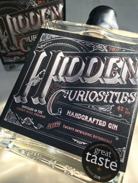 hidden curiosities gin 20 botanicals distilled in the surrey hills