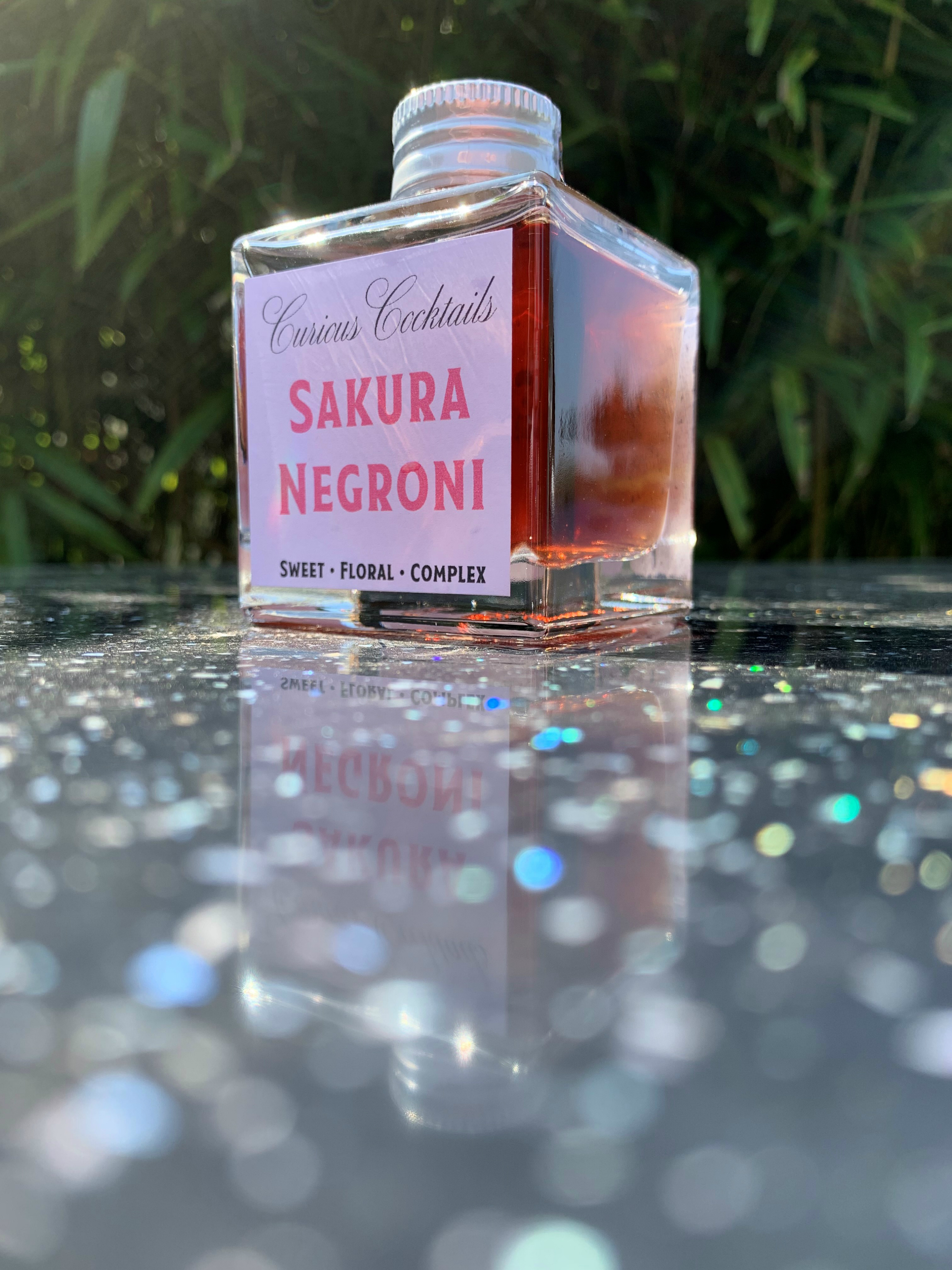 sakura negroni premix cocktail hidden curiosities gin