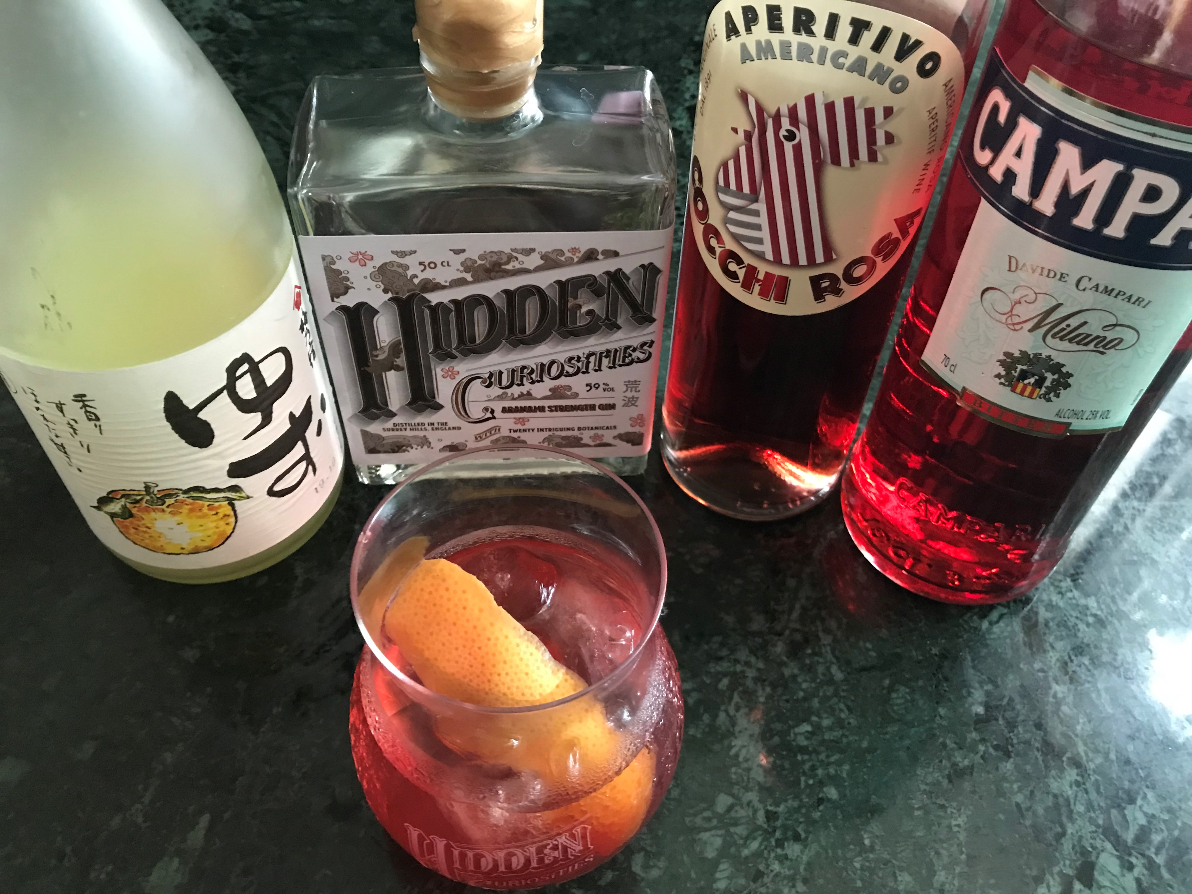 Hidden Curiosities negroni cocktail